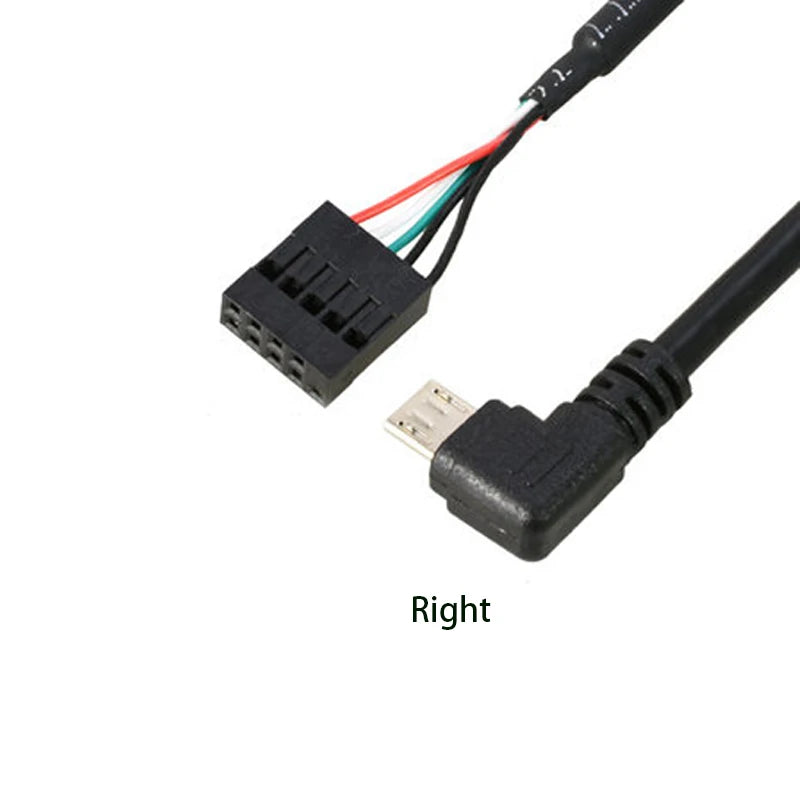 PC Computer motherboard 9P to Micro USB to DuPont 2.54mm 5Pin DuPont USB to Micro USB data Cord Aluminum foil + woven mesh cable