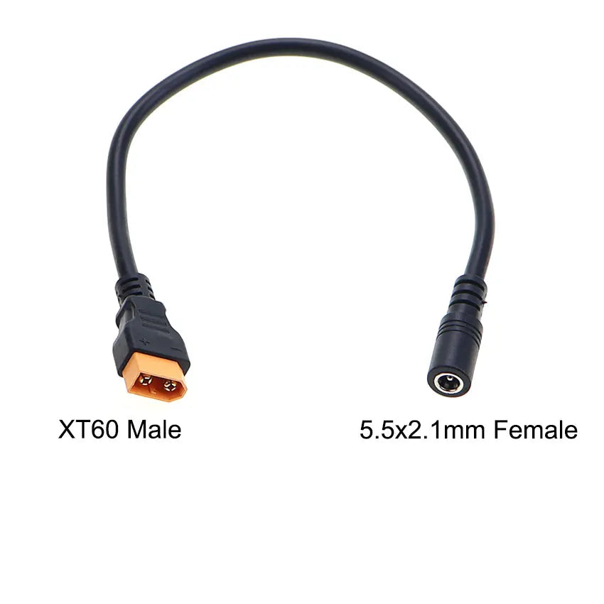 YuXi XT60 Plug Female Male To DC 5.5*2.1mm 5.5*2.5mm Connector Battery Charging Adapter Wire 5521 5525 Power Charger Cable