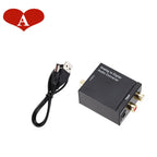 ADC Latest Analog To Digital Converter Optical Coax RCA Toslink Audio Sound Adapter SPDIF Adaptor for Apple TV for Xbox 360 DVD