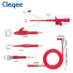 Cleqee P1300 Series Multimeter Test Lead kit 4mm Banana Plug Cable Test Hook Clip Probe Alligator Clip Automotive Tool
