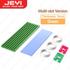 JEYI M.2 2280 SSD Heatsink Aluminum Cooler Multi-version NVMe Radiator with Thermal Pad,Dust Paper for PS5/PC/Laptop