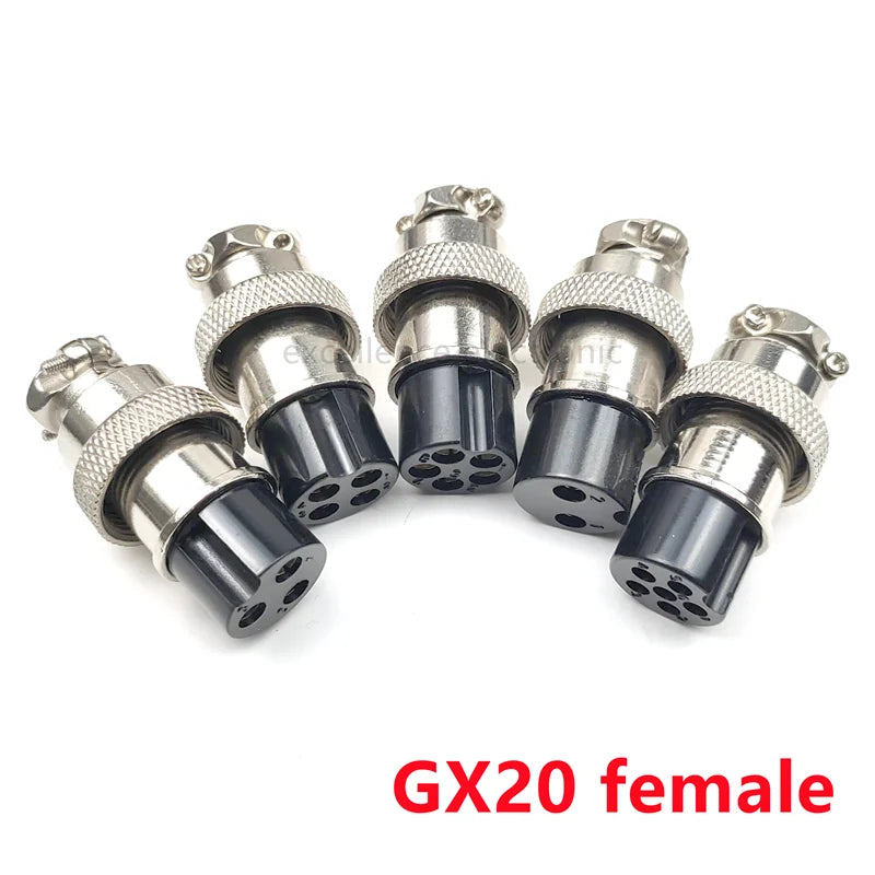 GX16 GX12 GX20 2P/3/4/5/6/7/8 Pin Female Male Air Aviation Connector Power Cable Electrical Plug Socket