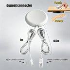 Sweep Dimmer Sensor Penetrating Switch 12V Wood Panel Touch Switch LED Dimmable Touch Sensing Hidden for Wood Furniture Lighting