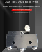 LXW 5-11 G 2 Small Micro Switch Durable Practical Excellent Material Compact Size for Electronics