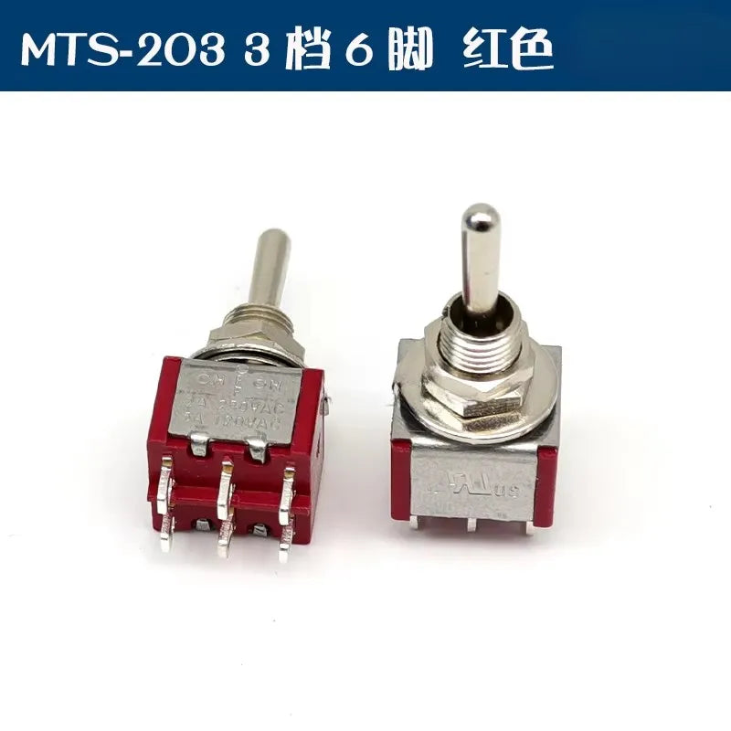 5Pcs Toggle Switch Mini Switches 2 Position 3 Position Latching Switch MTS-102/103/202/203 ON-ON SPDT ON-OFF -ON SPDT DPDT