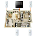 Staniot 433MHz Wireless PIR Motion Detector with Indicator Light Human Infrared Movement Sensor for Home Security Alarm System