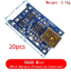10pcs 5V 1A 18650 Lithium Battery Charging Board PLR TP4056 Lithium Charging Mini/Micro USB Type C Charge Module With Protect
