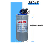 CD60 P2 250V AC 50/60Hz Starting Capacitor Startup Aluminum Shell Paper Core 75uF 100uF 150uF 200uF 250uF 300uF