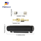 10Set 6X30MM Glass Fuse Holder With 250V 0.5A 1A 1.5A 2A 3A 3.15A 4-30A 6*30MM Fuse Socket Flip shell Black/White Flip Type