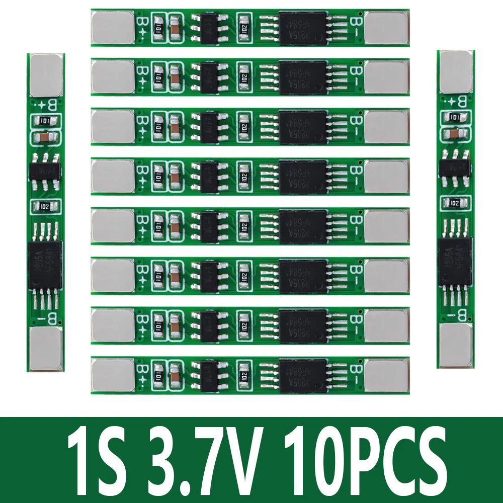 10PCS 1S 3.2V 3.7V 3A LiFePO4 / Lithium Li-ion BMS PCM Battery Protection Board Pcm For 18650 32650 Battery Packs