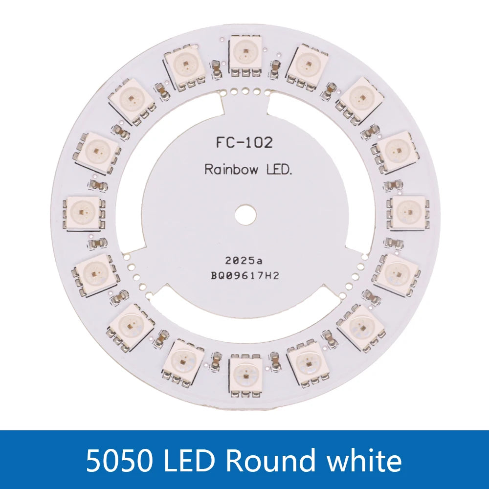 5V 1Bit 3 4Bit 7 8Bit 9 12Bit 16Bit 24Bit 32Bit 64 Bits WS2812 5050 RGB LED Ring Lamp Light + Integrated Drivers For Arduino Diy