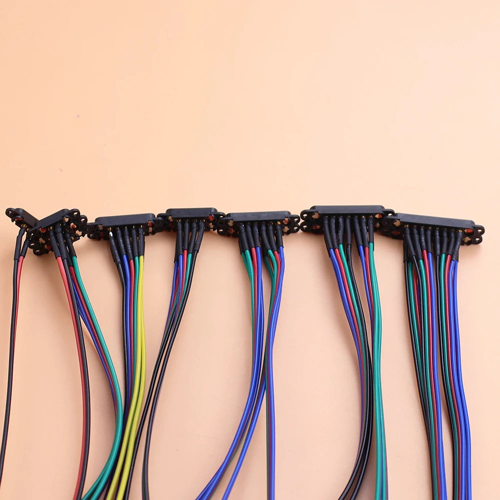 JCD Spring Loaded Male Female 2.5/2.54 MM Pitch 2P 3 4 5 6 7 8 Pole Through Holes PCB BTB Connector 2A DC Magnetic Pogo Pin