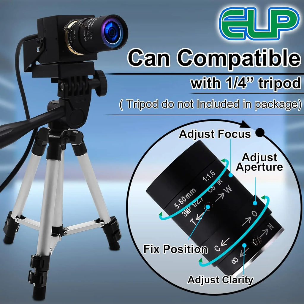 SVPRO Ultra HD 16MP USB Camera 4656x3496 IMX298 USB Webcam Optical CS Zoom Camera for Industrial Inspection Machine Vision