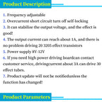 SG3525 LM358 Inverter Driver Board DC12V-24V Mixer Preamp Drive Module High-Frequency Adjustable 1A Inverter Driver Panel