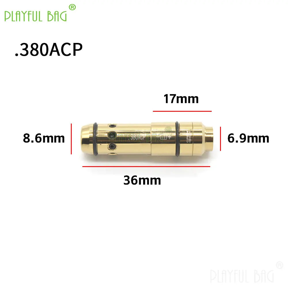 Outdoor CS Game Red Laser Cartridge Bore Sighter .380ACP/.40S&W/223Rem Training 2MW Laser Bullet Sports Toy Accessories QQ56