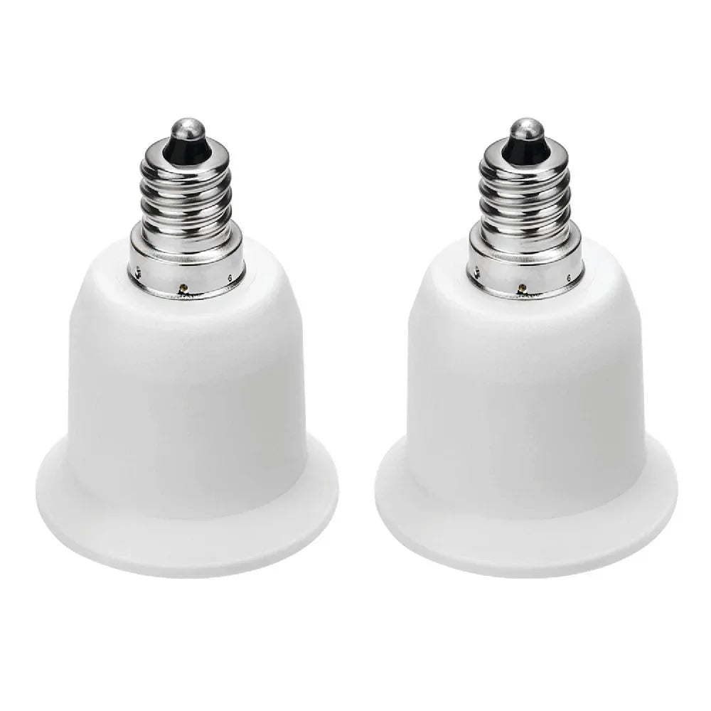 6pcs E12 to E26 Adapter Chandelier Light Socket Candelabra US CA E12 to Edsison Medium E26/E27 Bulb Base Lampholder Converter