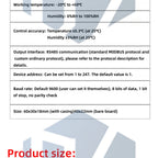 SHT20 RS485 Modbus RTU Temperature Humidity Sensor Transmitter for PLC
