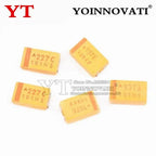 100PCS 6V 10V 16V 25V 35V 50V 10UF 22UF 33UF 47UF 100UF 220UF 330UF 470UF D Type SMD Tantalum Capacitor