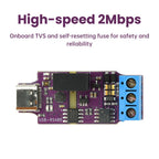 USB to RS485 Isolated Serial Port Module, Automatic Commutation, High-Speed 2Mbps Communication Power Isolation Module Type C