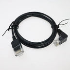 90 Degree Angled, Flexible Slim & Ultra Thin Cat6 Rj45 Ethernet Patch LAN Cord up to High Speed 10Gbps 550MHz for PC, Router