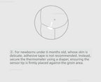 Miaomiaoce Digital Baby Smart Thermometer Accurate Measurement Constant Monitor High Temperature Alarm Smart Home Devices