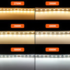 5m 10m RA98 LED Strip Light 2700K 3000K 3500K 4000K 5000K 6000K 12V 24V 2835 Flex Tape Stripe Hight Bright 120LED Home Lighting