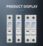 TOMZN 1P 2P DC Fuse Holder 10*38mm High Voltage Solar PV 1100V TOPV-30 Base Photovoltaic System Protection Protector GPV