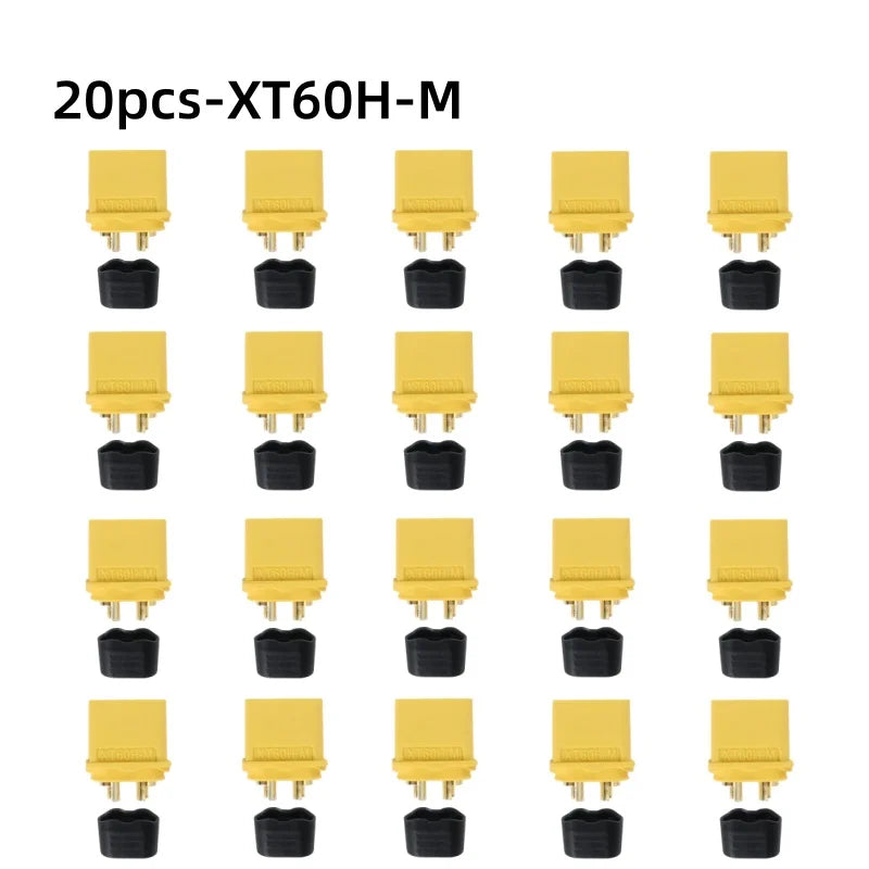 XT60H Connector Plug with Sheath Housing Female Male XT60 Bullet Adapters Connectors for RC Lipo Battery Car Drone Airplane