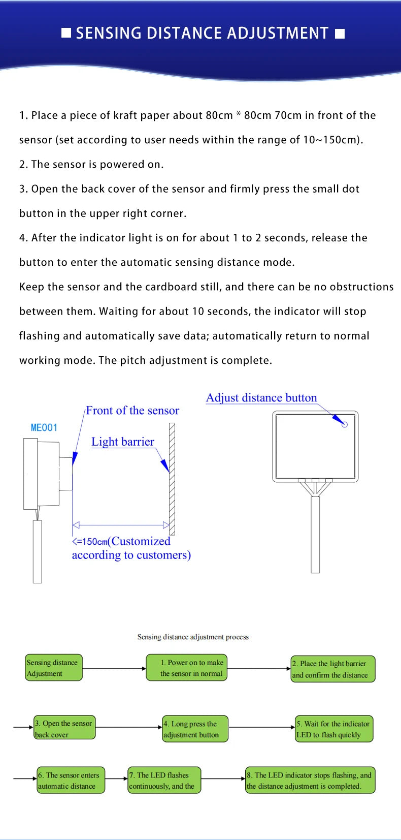 XKC-001A-T Active Infrared Induction Proximity Sensors for Home Security/Sanitary Fittings/Intelligent Detection/Obstacle Recogn