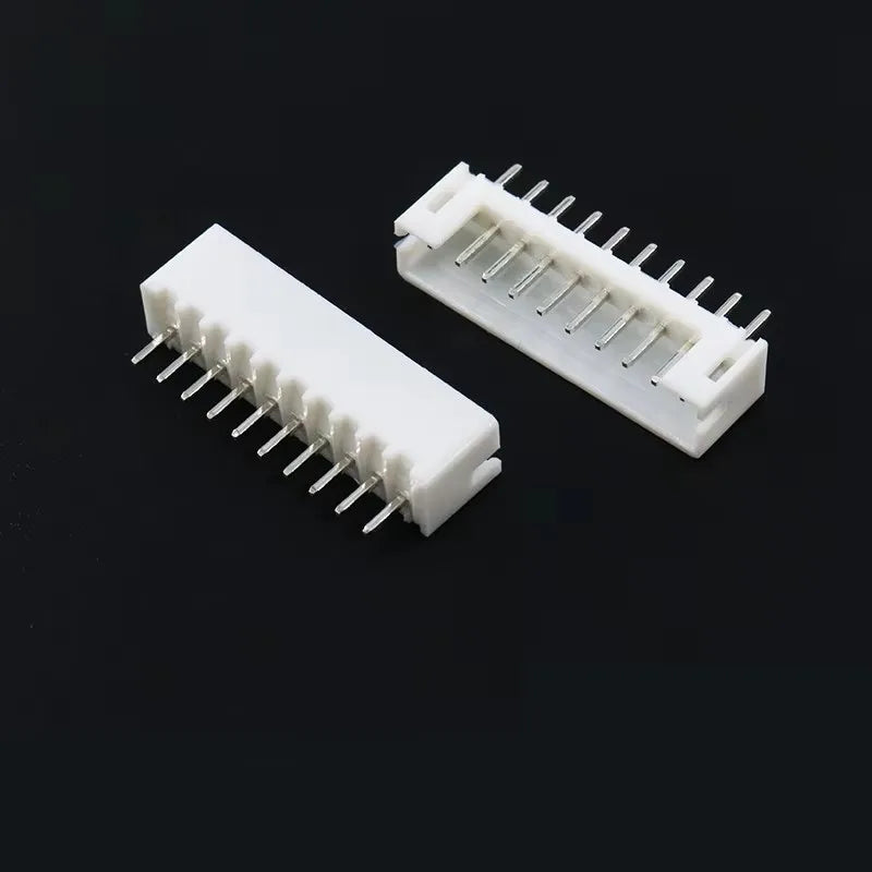 100PCS JST PH 2.0 2P 3P 4P 5P 6P 7P 8P 9P 10P 11P 12 Pin Header PH2.0 2mm Connectors Leads PH-AW PH-Y Curved Pins Male Shell