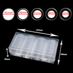 60Pcs 41mm Coin Capsules with Black Gaskets and a Storage Organizer Box for 5 Sizes (21/26/31/36/41mm) Coins Collection Holder