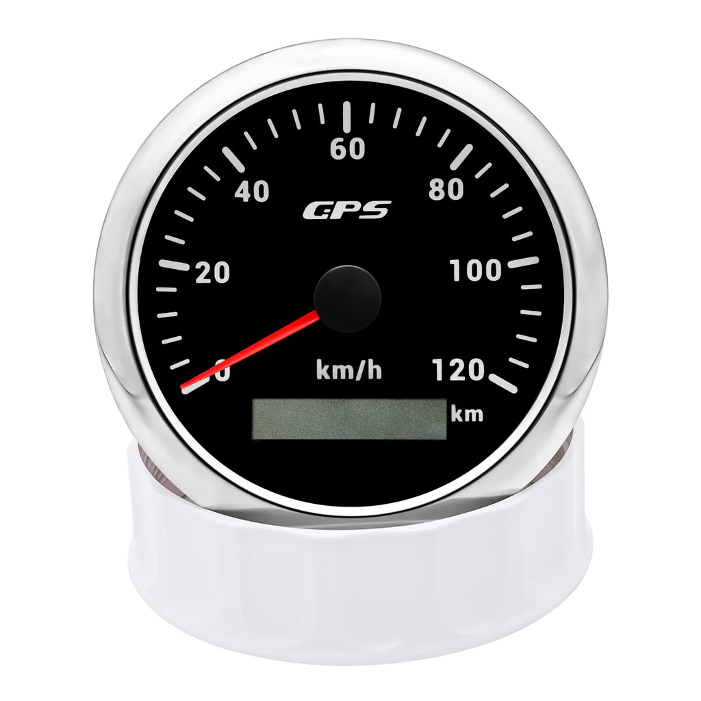 60/120/200KMH 85MM GPS Speedometer Gauge 7 Color Light with GPS Antenna Waterproof Motorcycle Boat Car Truck Speed Gauge Meter