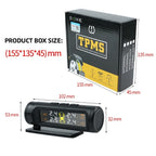 E-ACE 4 Sensors TPMS Removable Battery Wireless Intelligent Sensing Tire Pressure Monitor System Safety Alarm LCD Display