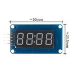 1-10pcs TM1637 4 Bits Digital LED Display Module For arduino 7 Segment 0.36Inch Clock RED Anode Tube Four Serial Driver Board