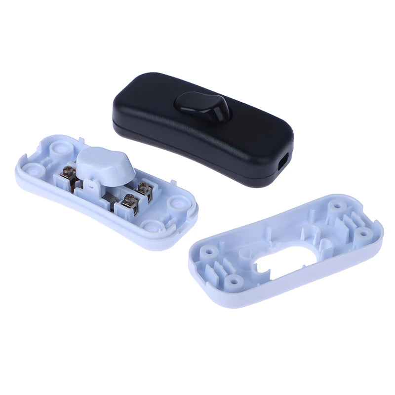 New 1Pc Light Switch AC 250V ON/OFF Table Desk Lamp Cord Toggle Rocker Switches Control For LED Lights Wiring Electric Switch