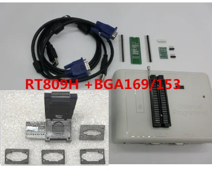 100% Original RT809H RT809HSE EMMC-Nand FLASH Programmer  with BGA48 BGA63 BGA64 BGA169 Adapter RT809H EMMC Nand Flash TSOP48