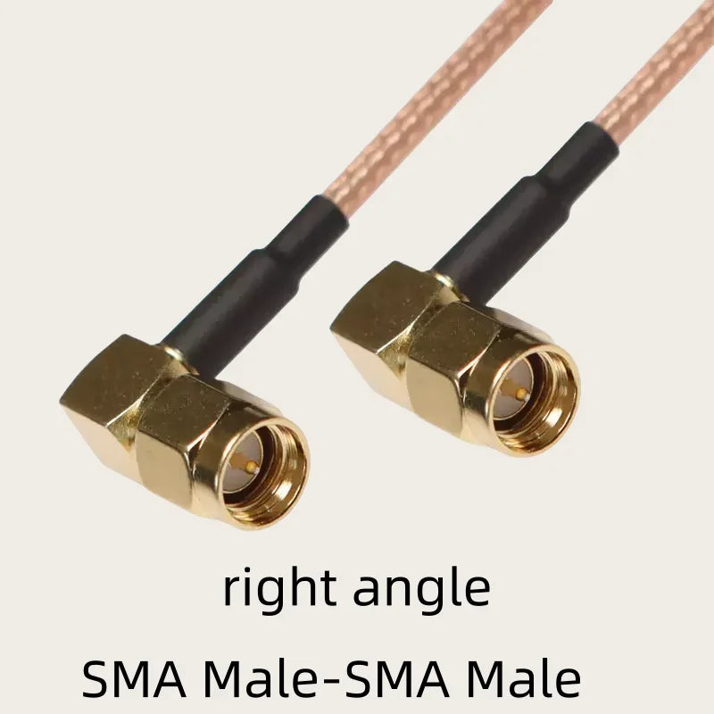 RG316 Cable SMA to SMA RP SMA Male Plug & Female Jack Right Angle Connector Coax Jumper Pigtail Cable