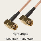 RG316 Cable SMA to SMA RP SMA Male Plug & Female Jack Right Angle Connector Coax Jumper Pigtail Cable