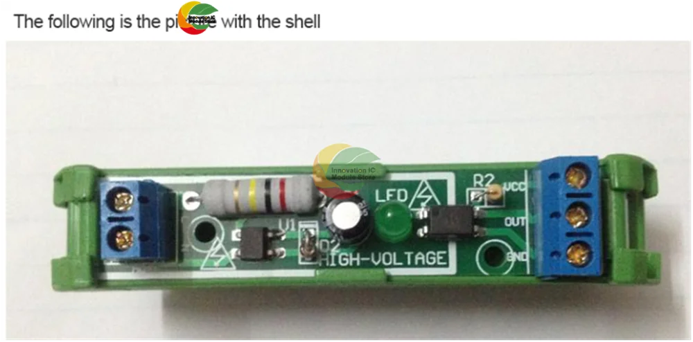 1-Bit AC 220V Optocoupler Isolation Module Voltage Sensing Board Adaptive 3-5V for PLC Isolamento Fotoaccoppiatore With Rail Die