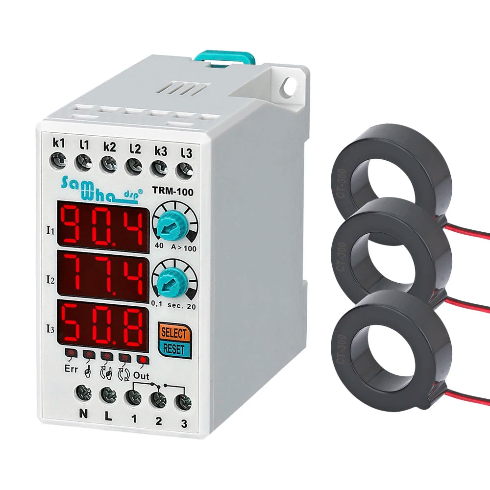 Samwha-Dsp TRM-XX (Manual / Semi-Automatic / Automatic Reset) Digital Overload Asymmetry Relay Thermal Relay