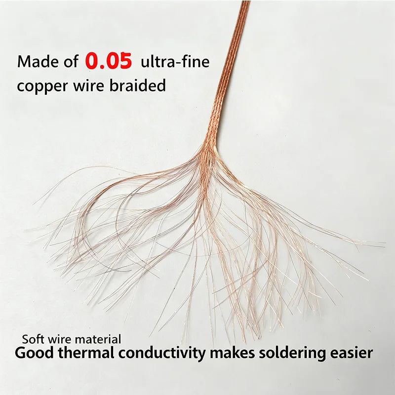 Solder Wick Braid 65feet Length No-Clean Soldering Wire Roll and Disassemble Electrical Component Desoldering Wick Braid Remover