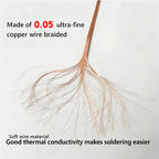 Solder Wick Braid 65feet Length No-Clean Soldering Wire Roll and Disassemble Electrical Component Desoldering Wick Braid Remover