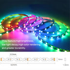 S Shaped LED Lights 5V/12V SMD5050 Addressable RGB Pixel WS2812B/WS2815 Character LED Strip Light for Light Boxes Signboards LED