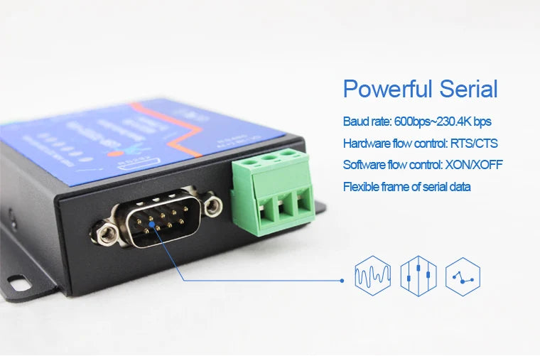 Usr-Tcp232-410S RS232 / RS485 Serial to Ethernet Adapter/IP Device Server Ethernet Converter Support DHCP/DNS