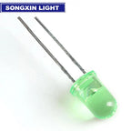 SAMIROB 50PCS LED Diode 5MM Blue Green Orange Red White Yellow F5 Led Light Emitting Consumer Electronics