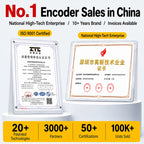 Briterencoder Single-turn Absolute Rotary Encoder SSI/RS485/Analog Output Waterproof, Power-Off Memory for Angle  & Speed