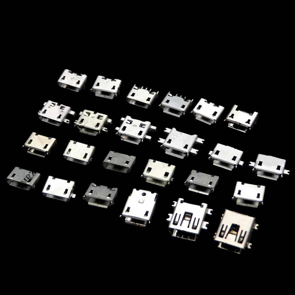 240Pcs/box Micro USB Connectors Set Charging Port For MP3/4/5 100% Huawei Lenovo ZTE USB Connector Jack