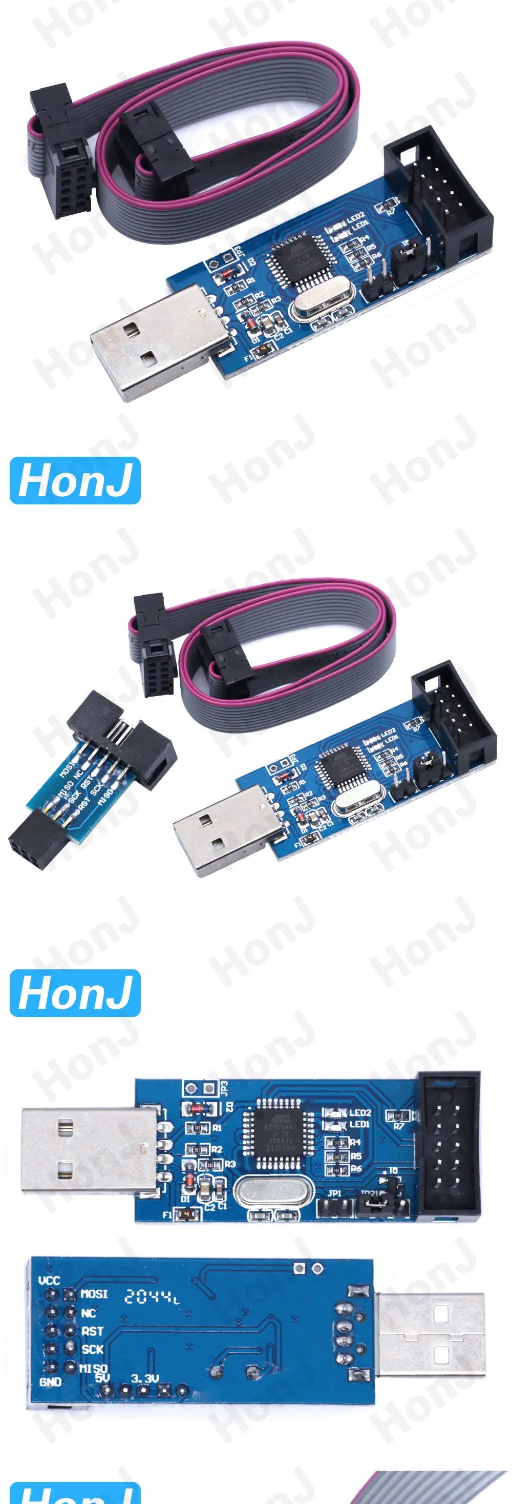 official USBASP USBISP AVR Programmer USB ISP USB ASP ATMEGA8 ATMEGA128 Support Win7 64
