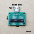 1Pce USB 3.1 Type-C Cable Test Board 24 PIN Type-C Female Plug Jack to DIP Adapter Connector Welded PCB Converter Pinboard