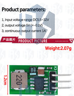 BS DC 5.5-32V to 5V/1A Voltage Regulator Replace TO-220 LM7805 5V Positive Voltage Regulators To 5V 1A Step-Down Buck Module